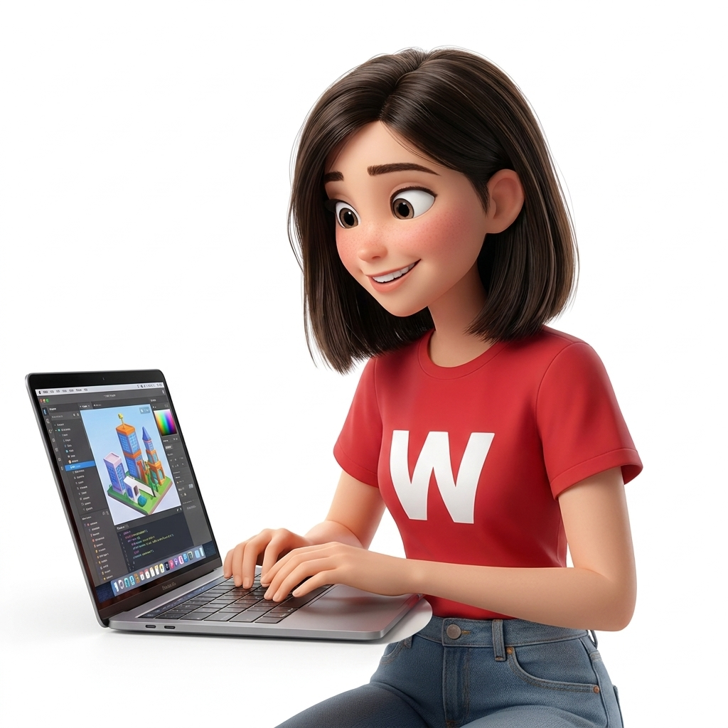 Wee affianca il monitor mentre il sito prende forma